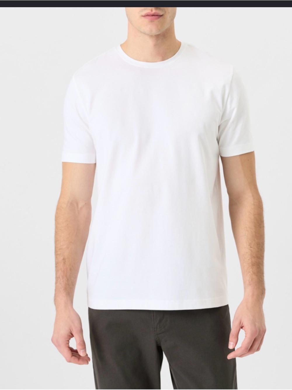 Pact 100% Organic Cotton White Crewneck Short Sleeve Tee , size Large